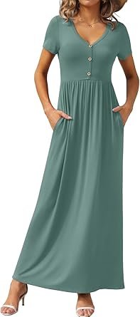 elegant button front maxi dress elegant button front maxi dress