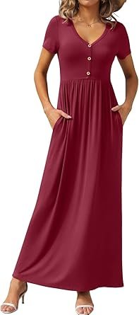elegant button front maxi dress elegant button front maxi dress